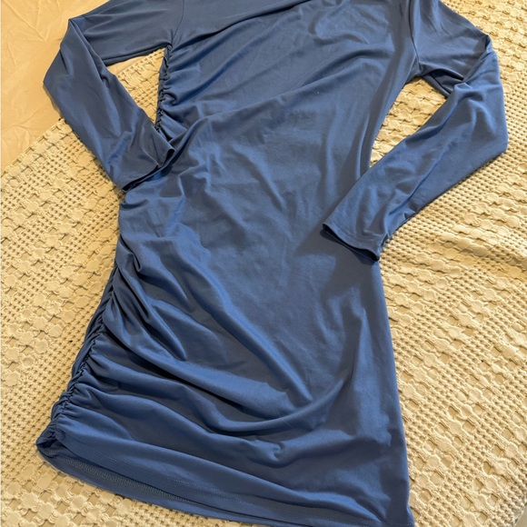 SHEIN One Shoulder Blue Dress - Picture 3 of 3